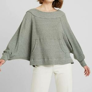 Free People Seafoam Green Westend Pullover Thermal